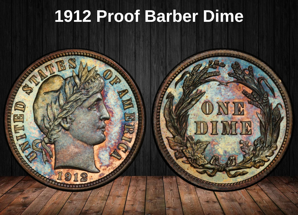 1912 Proof Barber Dime