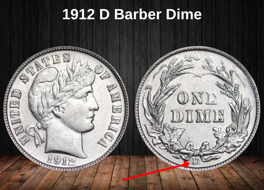 1912 D Barber Dime Value (Denver Mint)