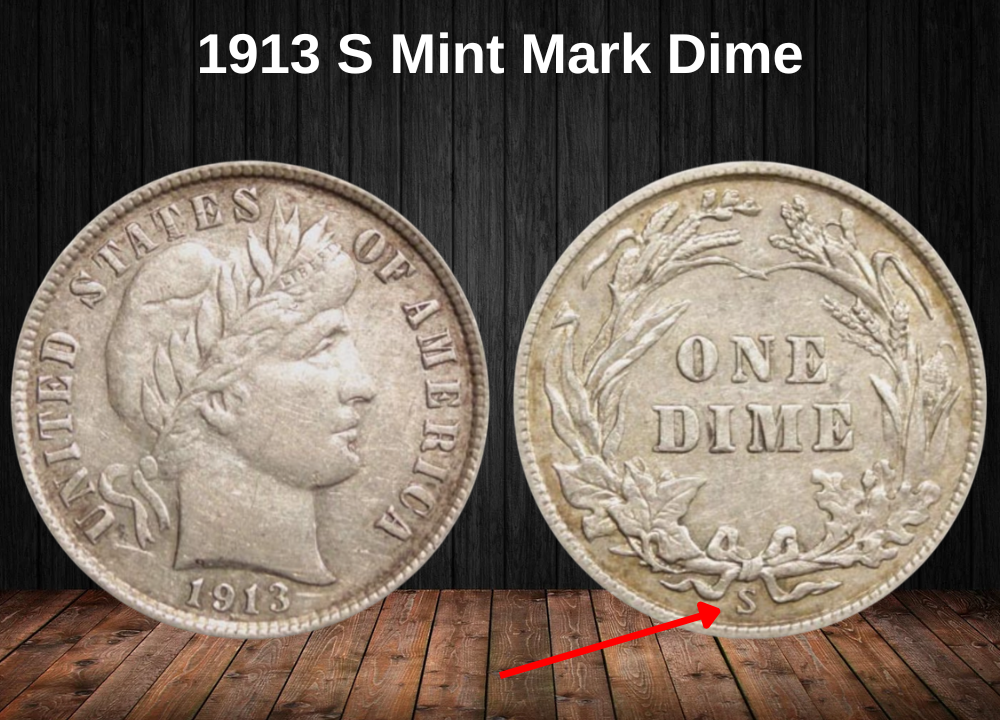 1913 S Mint Mark Dime