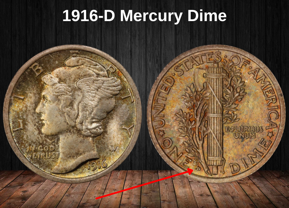 1916-D Mercury Dime