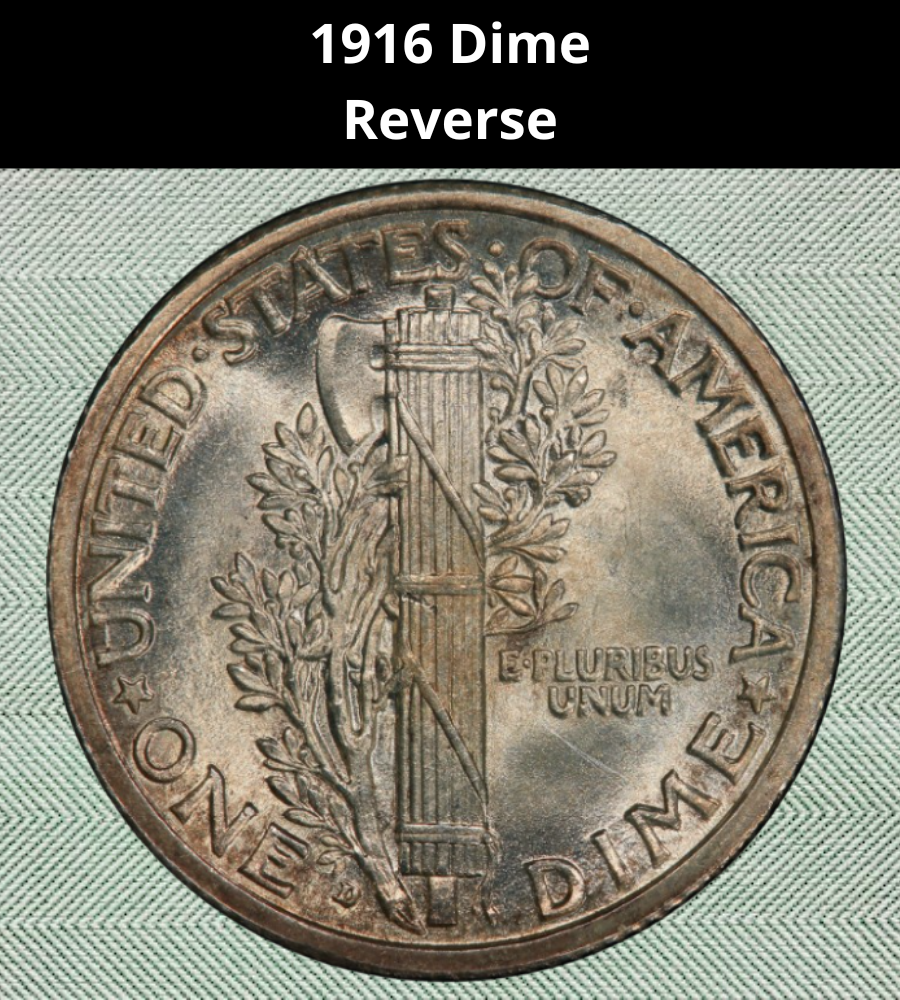 1916 Dime
Reverse