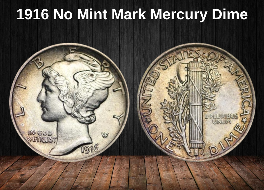 1916 No Mint Mark Mercury Dime