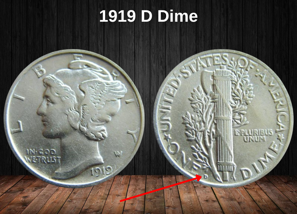 1919 D Dime