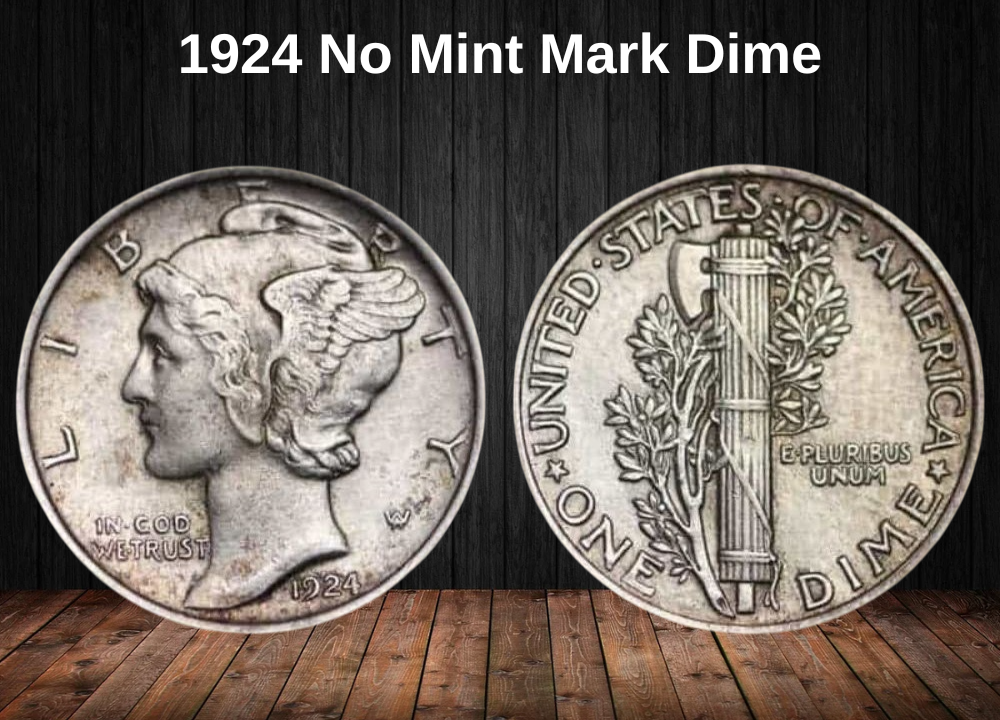 1924 No Mint Mark Dime