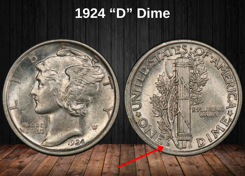 1924 “D” Dime Value