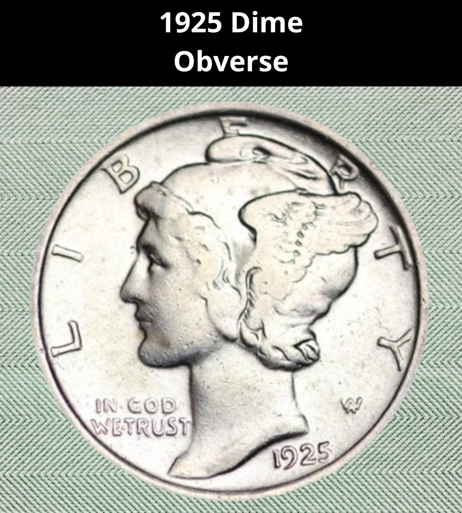 Obverse of the 1925 Dime