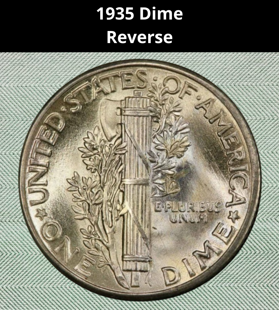 Reverse of the 1935 Dime