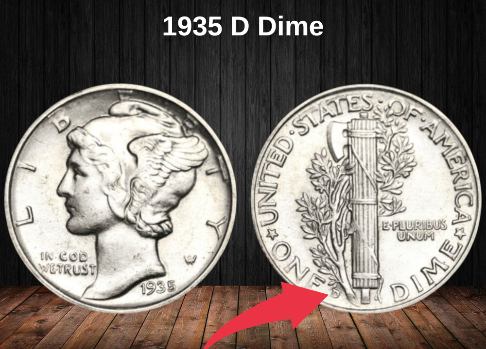 1935 D Dime