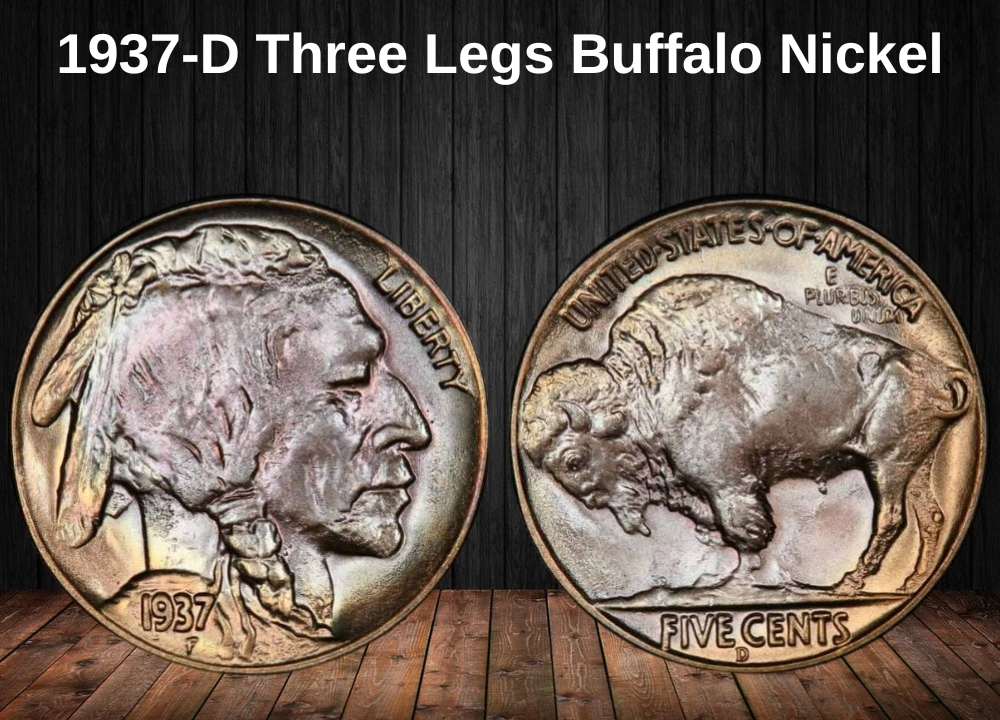 1937-D Three Legs Buffalo Nickel