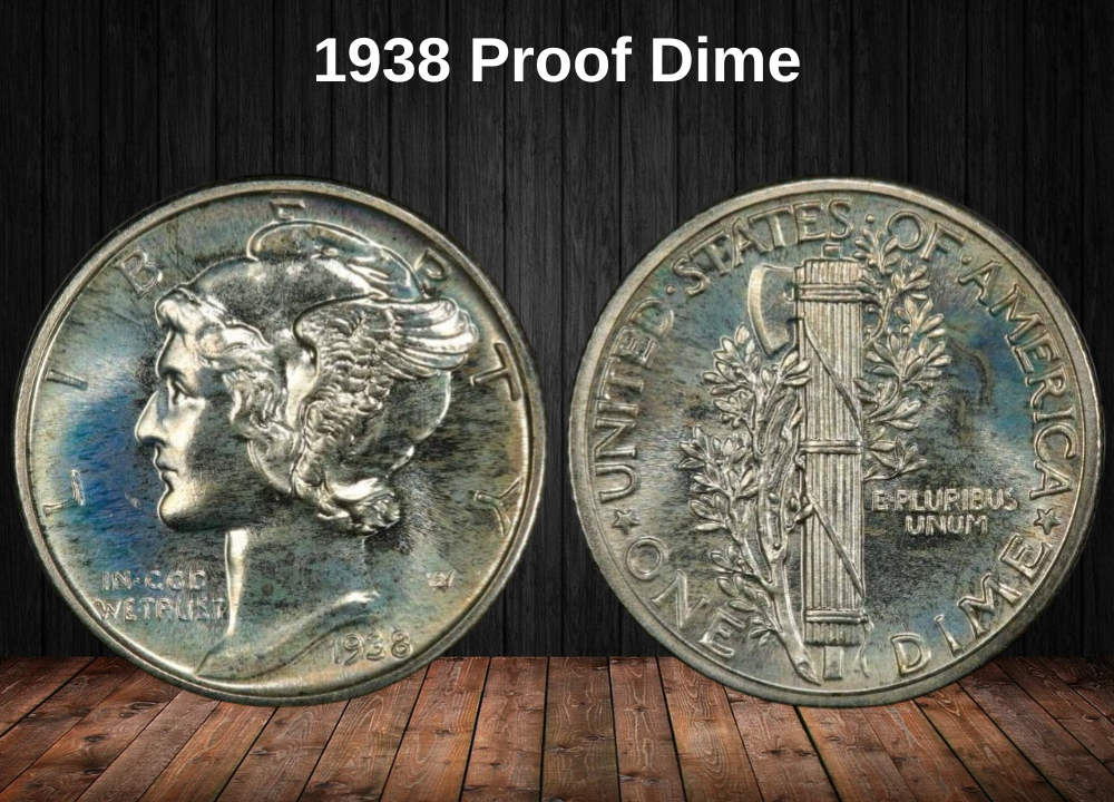 1938 Proof Dime