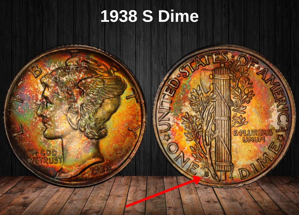 1938 S Dime