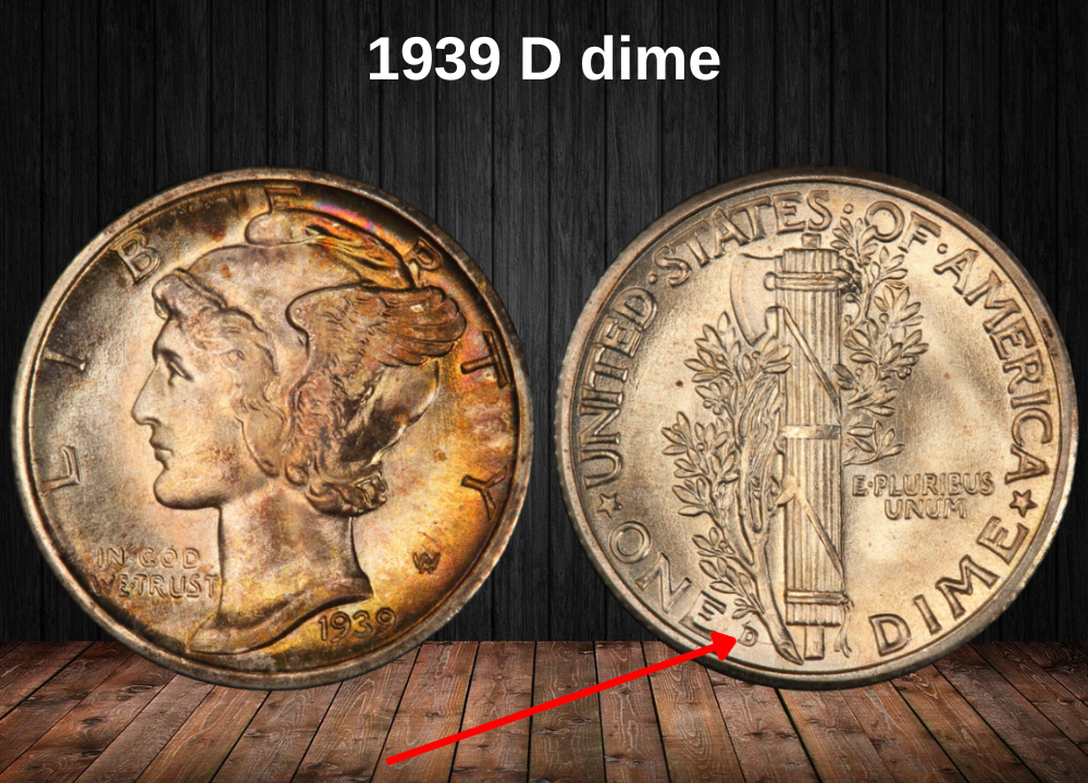 1939 D Dime (Denver)
