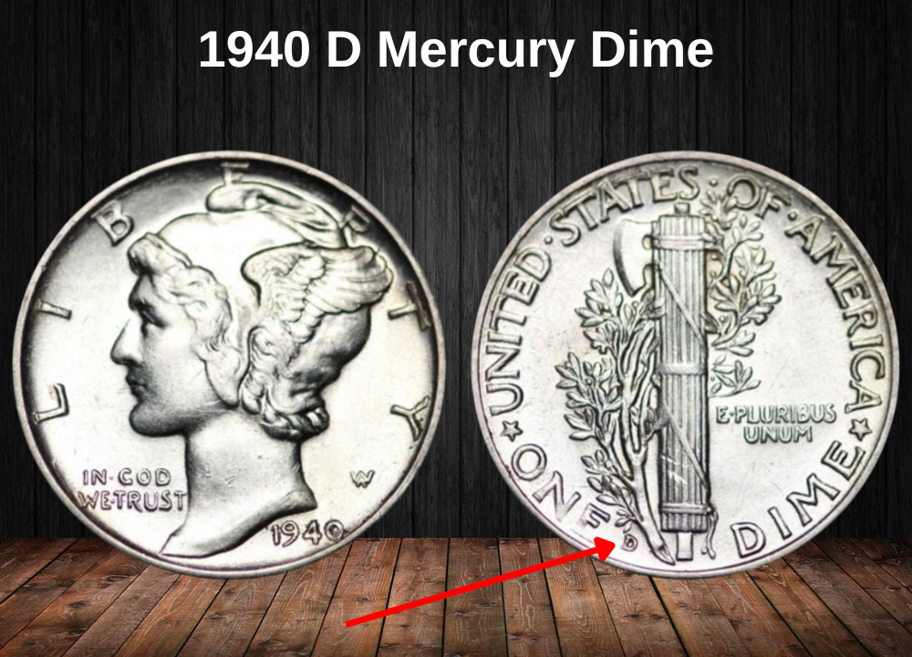 1940 D Mercury Dime