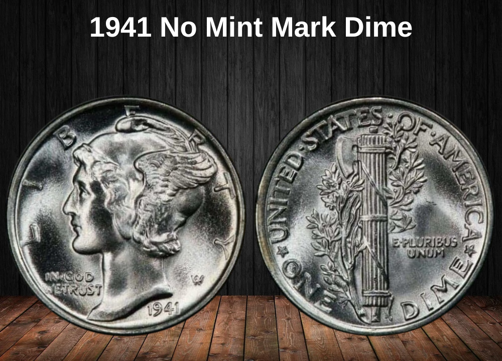 1941 No Mint Mark Dime