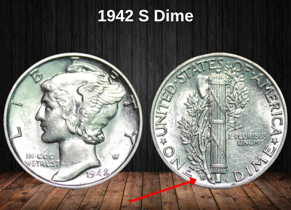 1942 S Silver Dime Value (San Francisco)