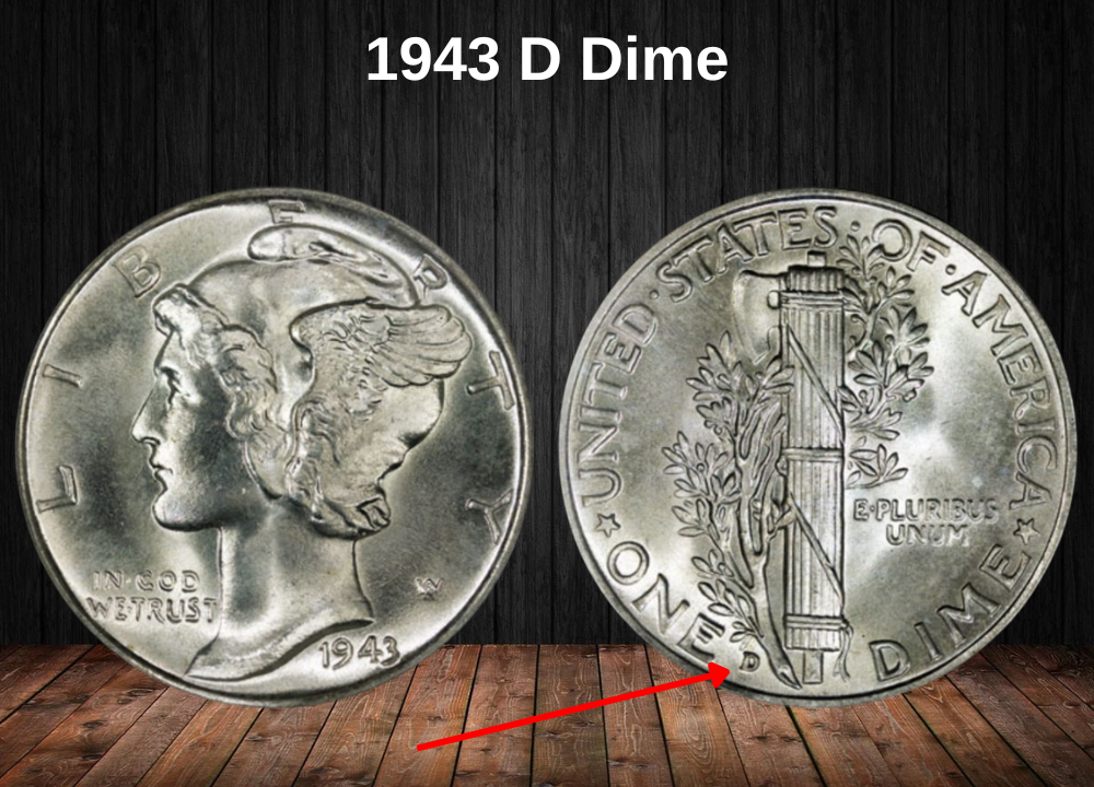 1943 D Dime
