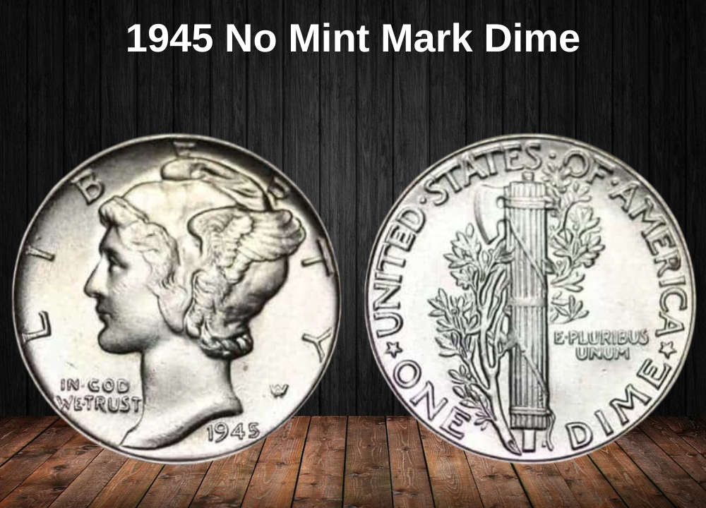 1945 No Mint Mark Dime