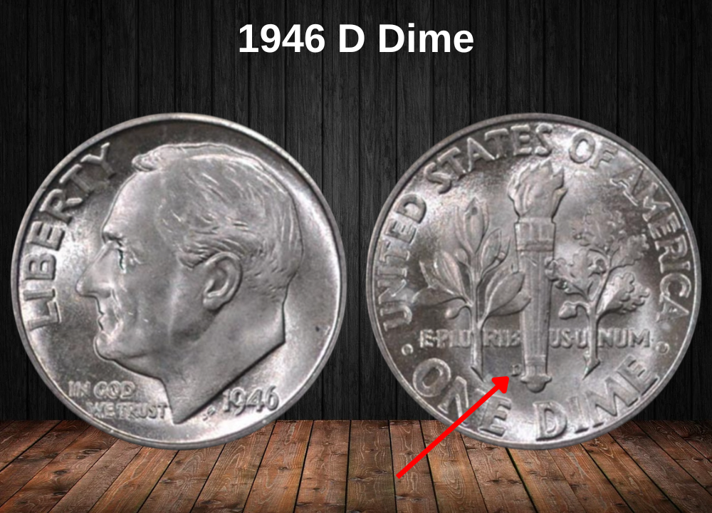 1946 D Dime