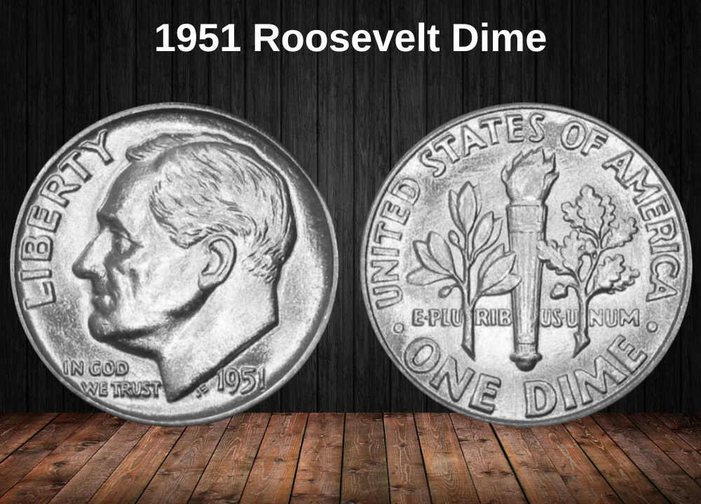 1951 Roosevelt Dime Coin Value (Errors List, “D”, “S” & No Mint Mark Worth)