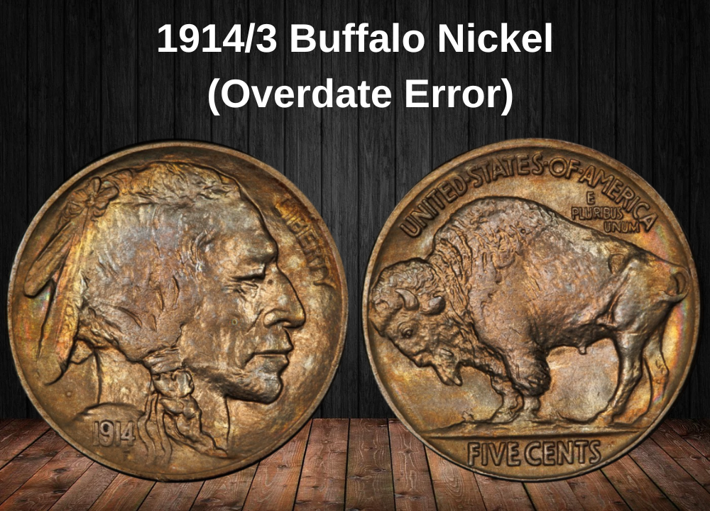 1914/3 Buffalo Nickel (Overdate Error)