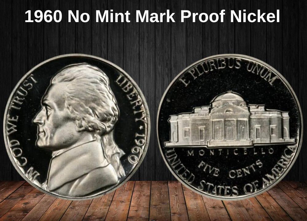 1960 No Mint Mark Proof Nickel