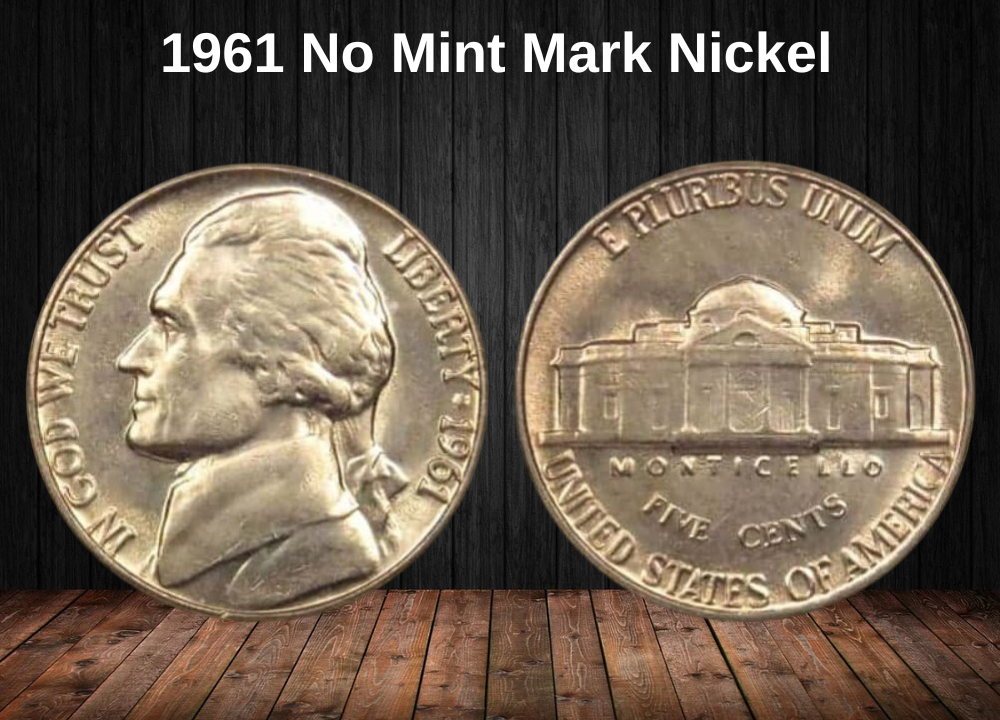 1961 No Mint Mark Nickel