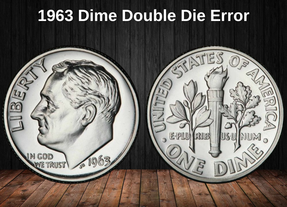1963 Dime Double Die Error