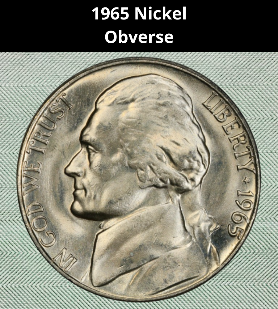 The Obverse of the 1965 Nickel