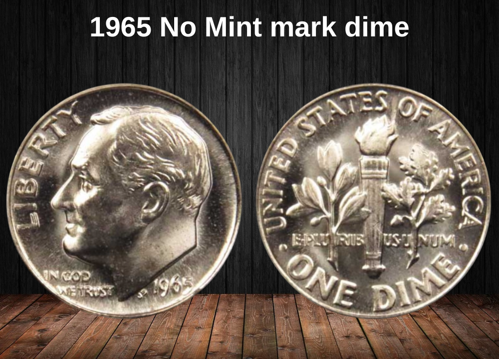 1965 No Mint mark dime