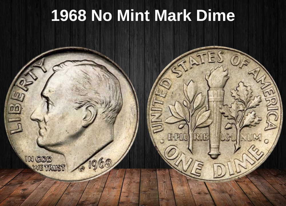 1968 No Mint Mark Dime