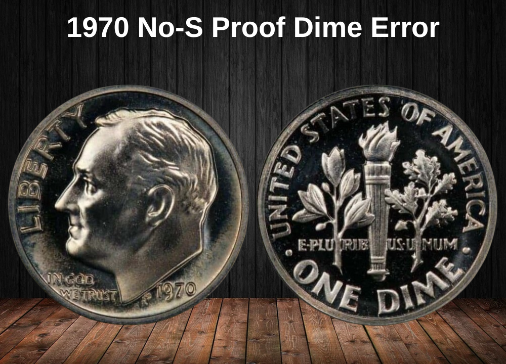 1970 No-S Proof Dime Error