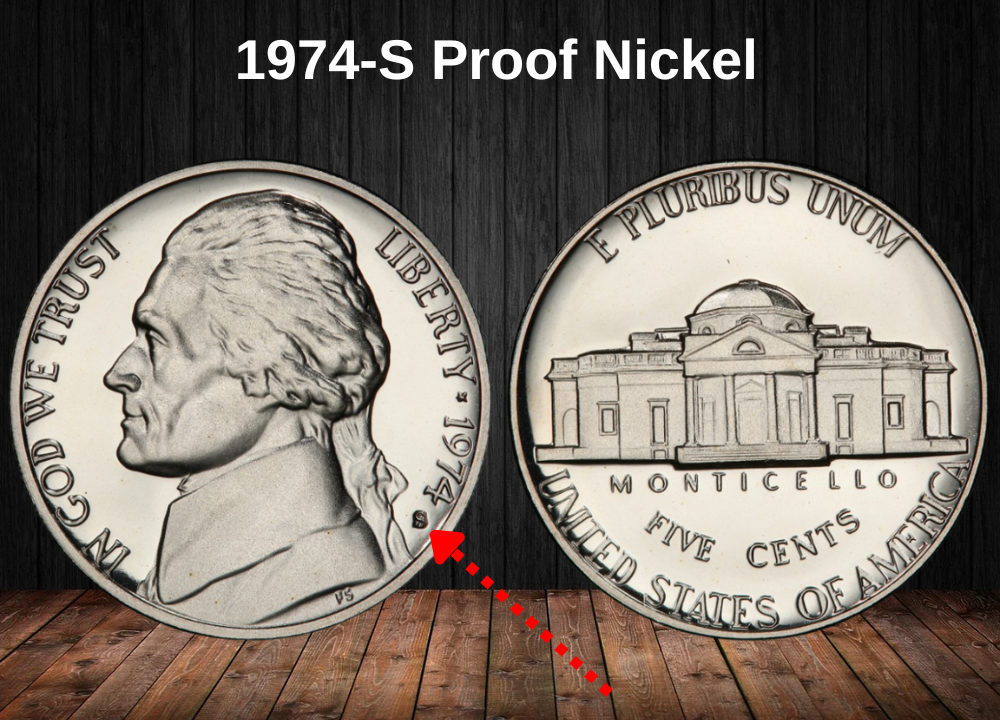 1974-S Proof Nickel