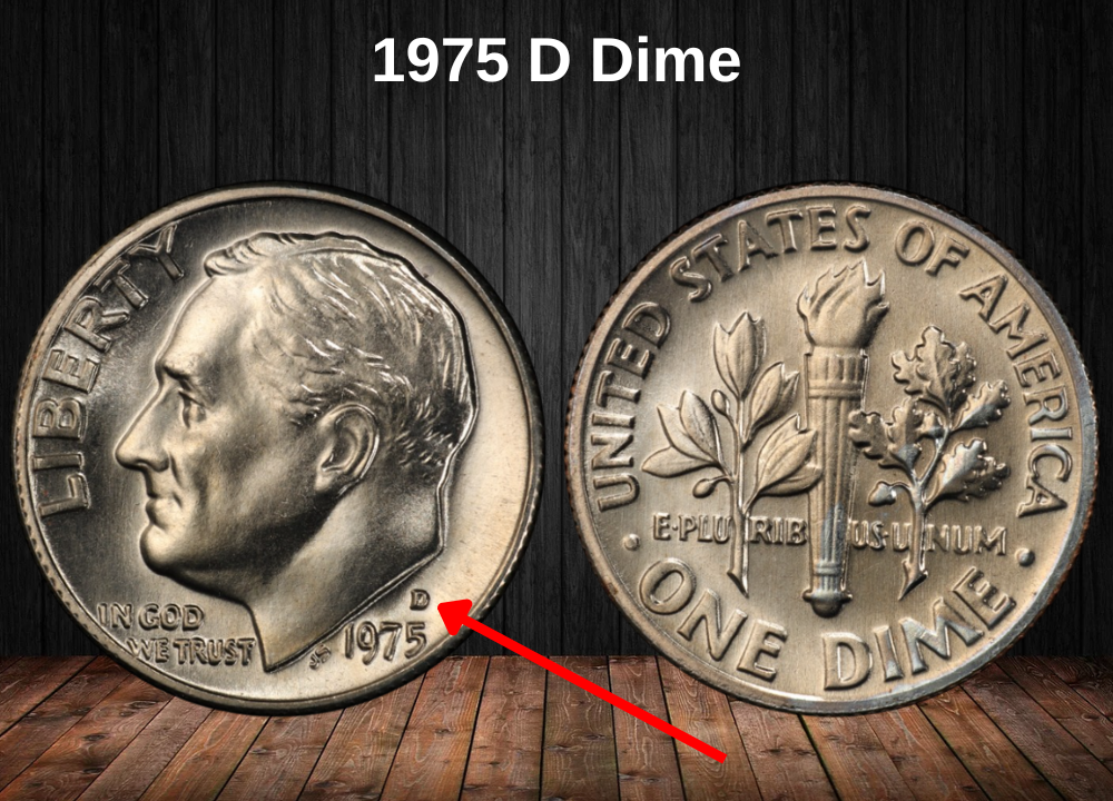 1975 D Dime