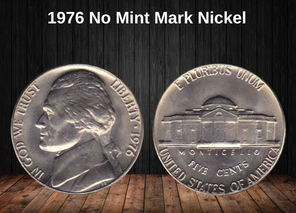 1976 No Mint mark nickel