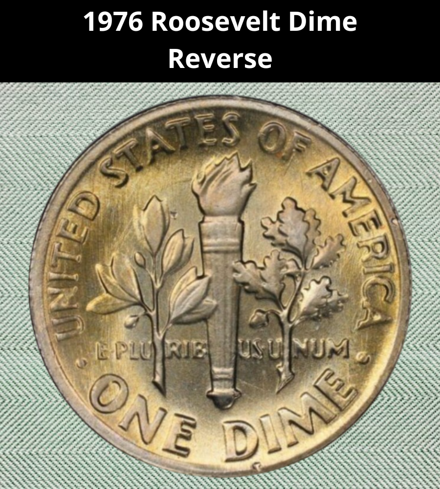 1976 Roosevelt Dime
Reverse