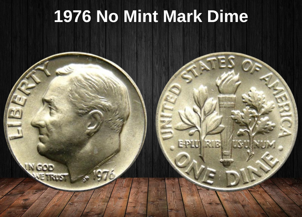 1976 No Mint Mark dime