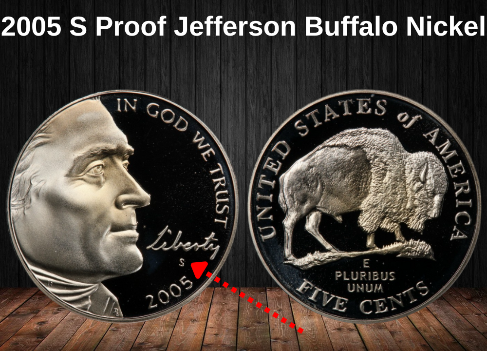 2005 S proof Jefferson Buffalo nickel
