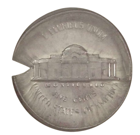 1964 Late Brockage Nickel Error
