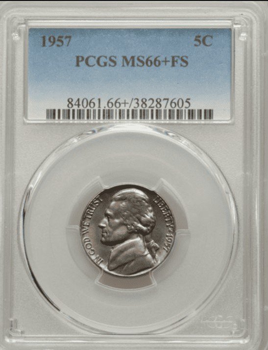 1957 Full-Steps Nickel (Not a Mint Error but a Variety)