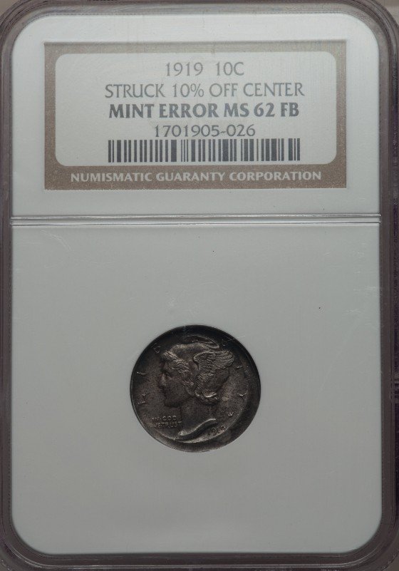 1919 Struck 10% Off-Center