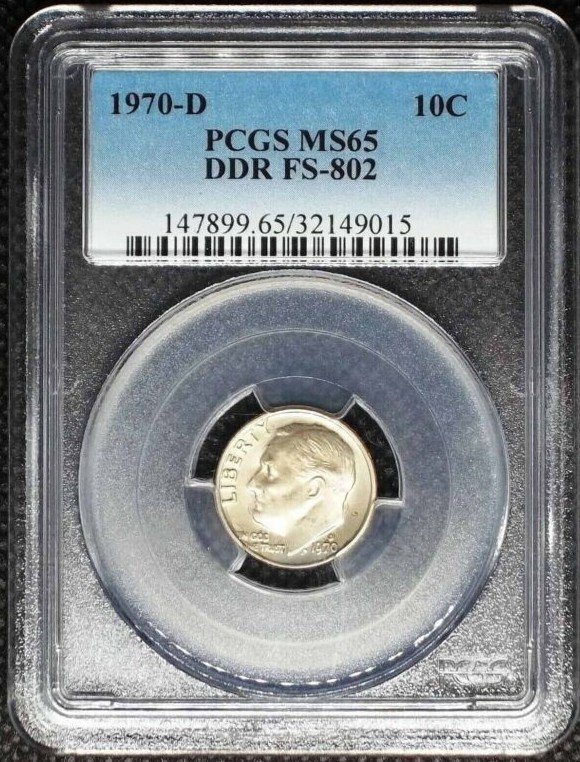 1970 Doubled Die Reverse Dime Error