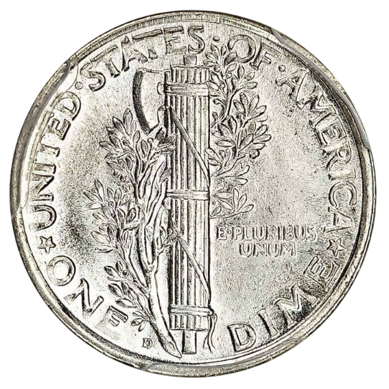 1926 Dime with Full Band Lines Error (FB)