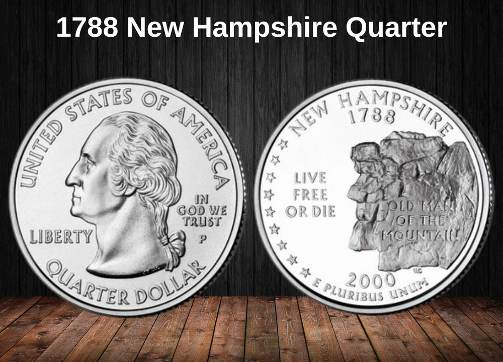 1788 New Hampshire Quarter