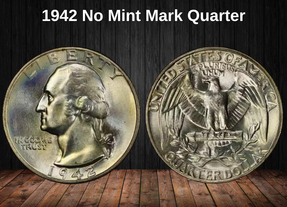 1942 No Mint Mark Quarter