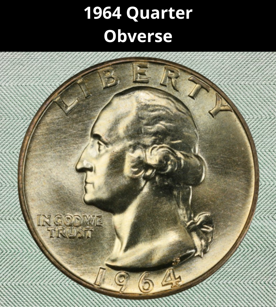 Obverse of the 1964 Quarter