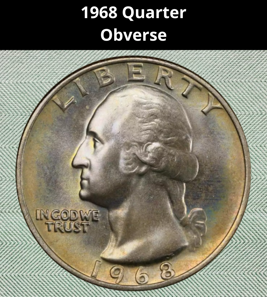 The Obverse of the 1968 Quarter