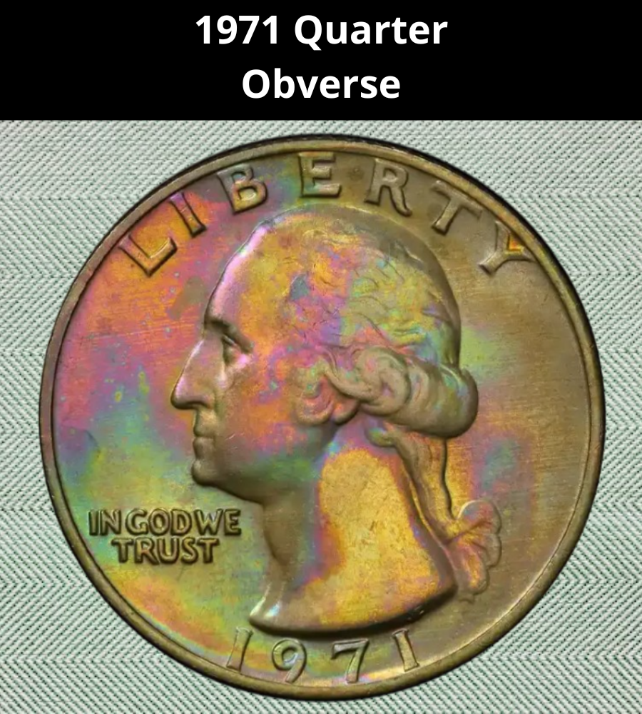 The Obverse of the 1971 Quarter