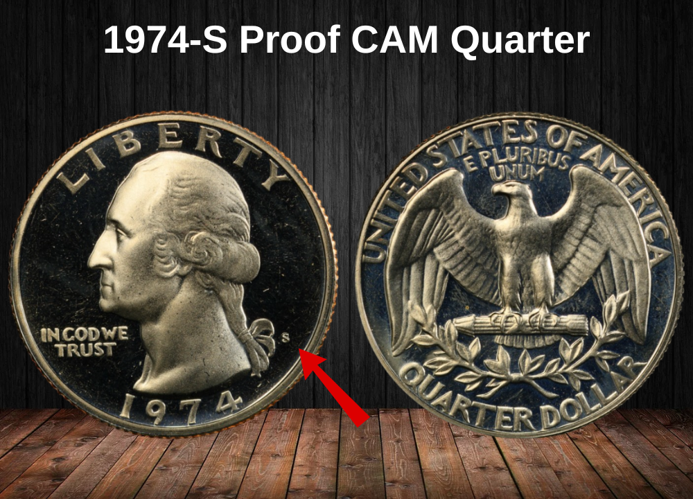 1974-S Proof CAM Quarter