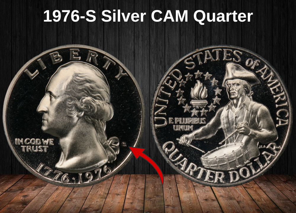 1976-S Silver CAM Quarter