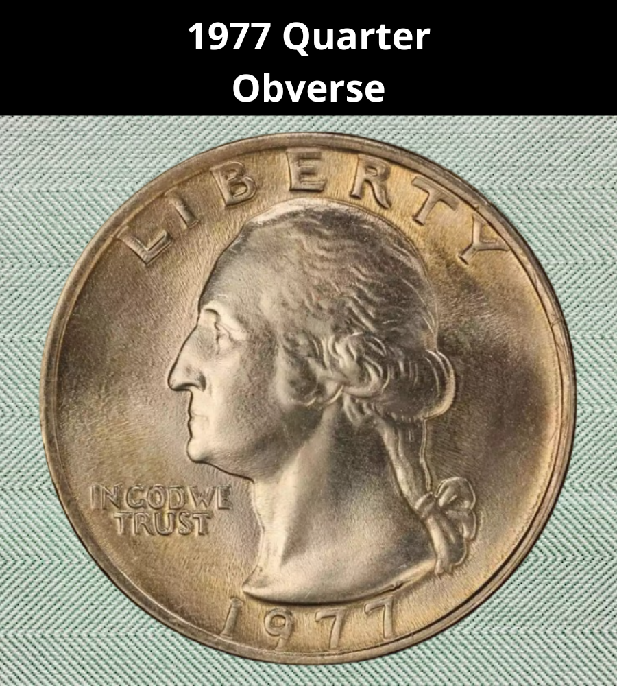 The Obverse of the 1977 Quarter